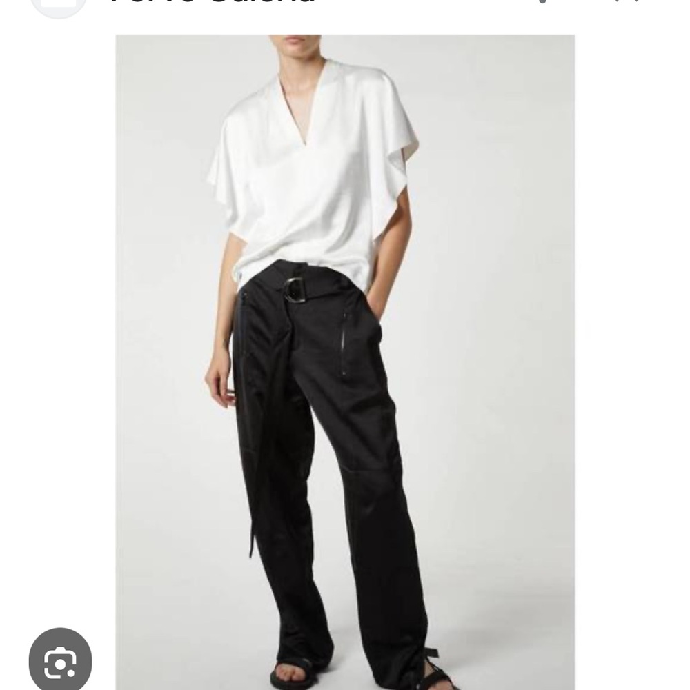 Saintart Black Joggers with Zipper Details